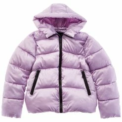 Sam Edelman Crystal Satin Puffer Jacket for kids