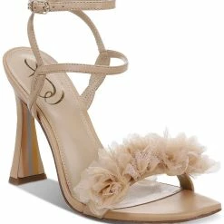 Sam Edelman Leilani 2 Womens Leather Square Toe Heels