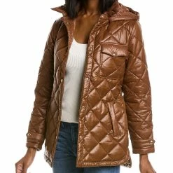 Sam Edelman Diamond Quilted Belted Jacket for women