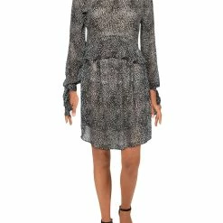 Sam Edelman Womens Tie Sleeve Mini Babydoll Dress