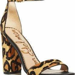 Sam Edelman Yaro Womens Cow Hair Ankle Strap Heel Sandals