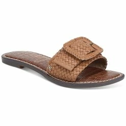 Sam Edelman Gabriela 2 Womens Leather Metallic Slide Sandals