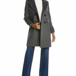 Sam Edelman Solid Walker Wool-Blend Coat for women