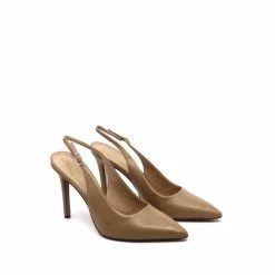 Sam Edelman Hazel Sling Heel in Soft Beige for women