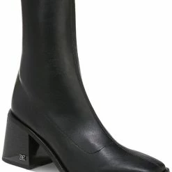 Sam Edelman Wells Womens Faux Leather Block Heel Ankle Boots