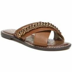 Sam Edelman Gabrie Womens Chain CrissCross Flat Sandals