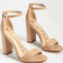 Sam Edelman Yaro Block Heel Sandal - Medium in Classic Nude for women