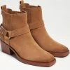 Sam Edelman Bellamie Bootie - Medium in Camel Suede for women