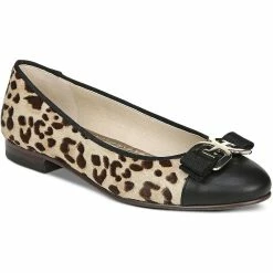 Sam Edelman Mage Womens Animal Print Embellished Ballet Flats