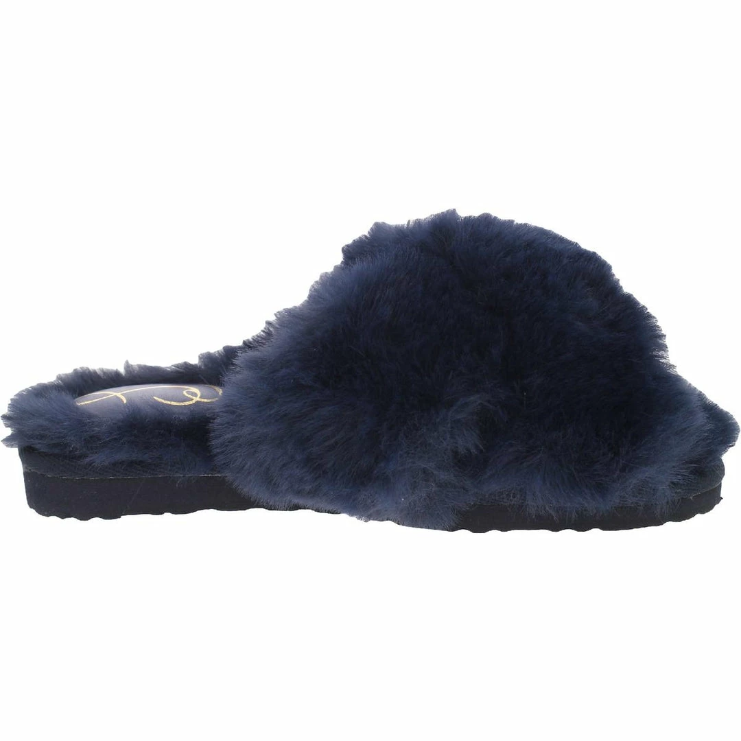 Sam Edelman Jeane Womens Faux Fur Padded Insole Scuff Slippers - Image 2