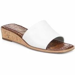 Sam Edelman Valery Womens Leather Slip On Wedge Sandals