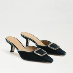 Sam Edelman Brit Jewel in Deep Sapphire Velvet for women
