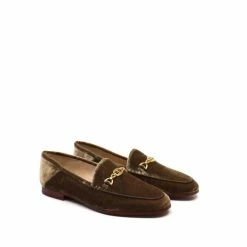 Sam Edelman Loraine Flat in Mushroom Velvet for women