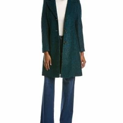 Sam Edelman Notch Collar Wool-Blend Coat for women