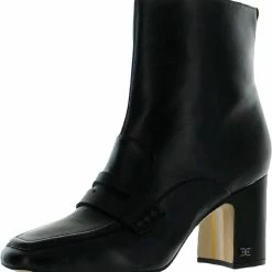 Sam Edelman Fenna Womens Leather Square Toe Ankle Boots