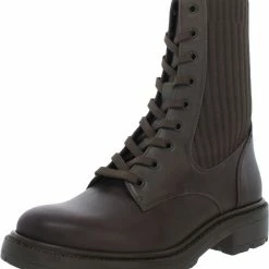 Sam Edelman Lydell Womens Mixed Media Lace Up Ankle Boots