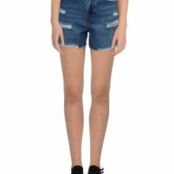 Sam Edelman Womens Denim High Rise Cutoff Shorts