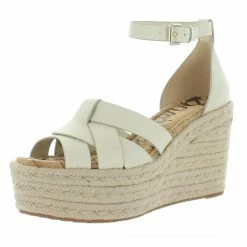 Sam Edelman Marietta Womens Leather Wedge Espadrilles
