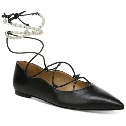 Sam Edelman Winslet Womens Leather Lace-Up Ballet Flats