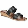 Sam Edelman Vena Womens Leather Cork Wedge Sandals