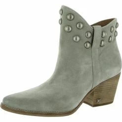 Sam Edelman Wildie Womens Studded Ankle Cowboy, Western Boots