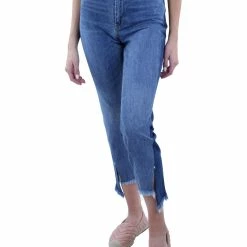 Sam Edelman Mary Jane Womens High Rise Ankle Straight Leg Jeans