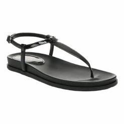 Sam Edelman Naomi T-Strap Sandal In Black Patent for women