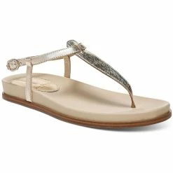 Sam Edelman Naomi Womens Leather Metallic Thong Sandals
