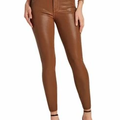 Sam Edelman Womens Faux Leather Skinny Ankle Jeans
