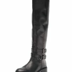 Sam Edelman Freda Knee High Boot In Black Leather for women