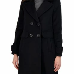 Sam Edelman Womens Wool Blend Lightweight Walker Coat