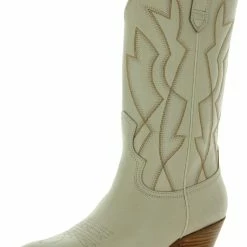 Sam Edelman Fuller Womens Embroidered Almond Toe Cowboy, Western Boots