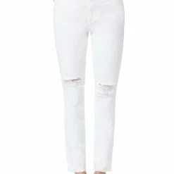 Sam Edelman The Stiletto Womens Denim Raw Hem Straight Leg Jeans