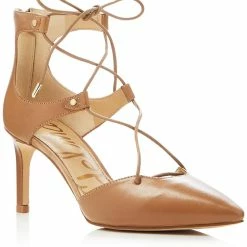 Sam Edelman Taylor Womens Lace-Up Pointed Toe Dress Pumps