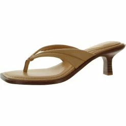Sam Edelman Daphney Womens Leather Thong Kitten Heels
