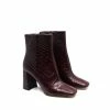 Sam Edelman Codie 2 Bootie in Bordeaux Croc for women